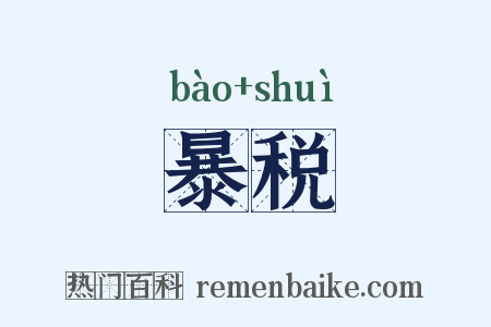 暴税是什么意思的图片